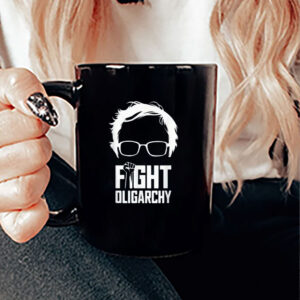 Fight Oligarchy Protest Resist Bernie Sanders AOC Graphic Mug