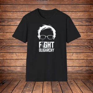 Fight Oligarchy Protest Resist Bernie Sanders AOC Graphic T-Shirt