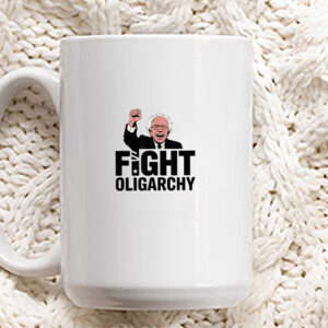 Fight Oligarchy, Protest & Resist with Bernie Sanders AOC 2025 Mug