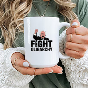 Fight Oligarchy, Protest & Resist with Bernie Sanders AOC 2025 Mug
