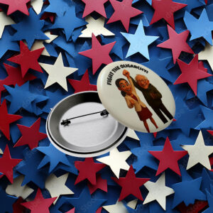 Fighting the Oligarchy, AOC and Bernie Button