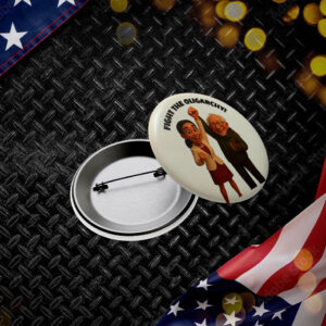 Fighting the Oligarchy, AOC and Bernie Button