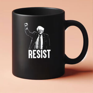 Political RESIST 2025, Bernie Sanders & AOC Mug