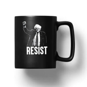 Political RESIST 2025, Bernie Sanders & AOC Mug