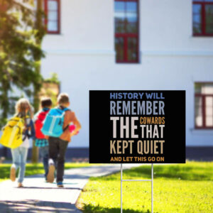 Pro Democracy Yard Sign, Anti Fascism Sign