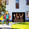 Protect Democracy, Human Rights Are Not Negotiable Political Yard Sign