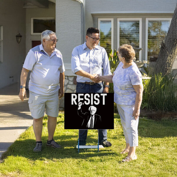 RESIST Bernie Sanders, Anti Trump, Anti-Maga Yard Sign