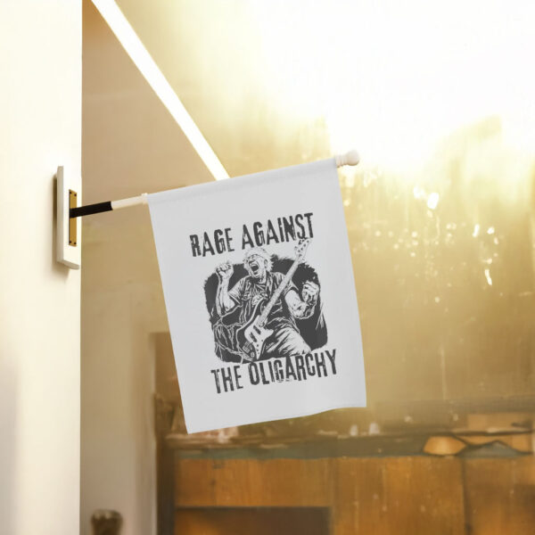 Rage Against Oligarchy Bernie Sanders Fight Protest Resist Vintage 2025 Flag