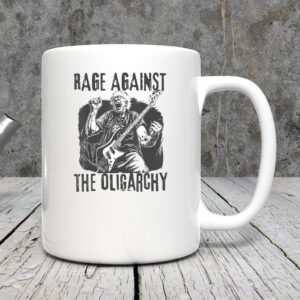Rage Against Oligarchy Bernie Sanders Fight Protest Resist Vintage Mug