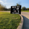 Resist Bernie Sanders Fight Oligarchy Freedom Protest Yard Sign
