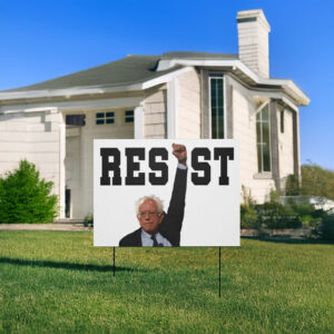 Stop The Coup Fighting Oligarchy, Resist Bernie Sanders 2025 Yard Sign