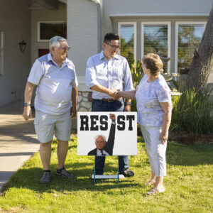 Stop The Coup Fighting Oligarchy, Resist Bernie Sanders 2025 Yard Sign
