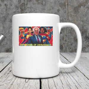 Superheroes AOC, Democracy Defenders Mug