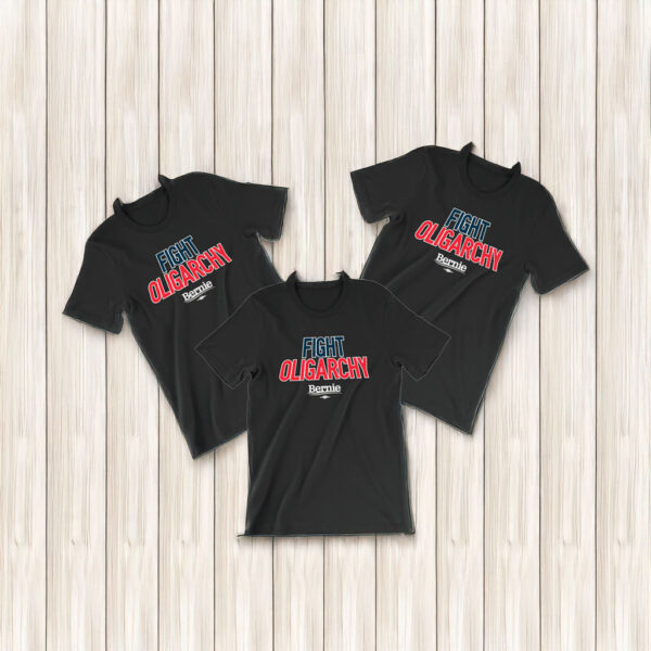 Fight Oligarchy Bernie Sanders Campaign T-Shirt