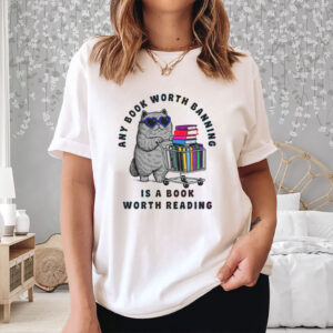 Banned-Books-Cat-Shirt-–-Any-Book-Worth-Banning-Protest-Tees