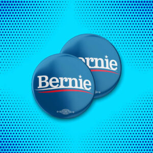 Bernie Classic Logo Mylar Button