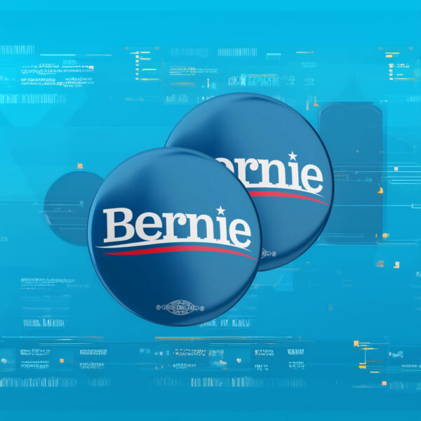 Bernie Classic Logo Mylar Button