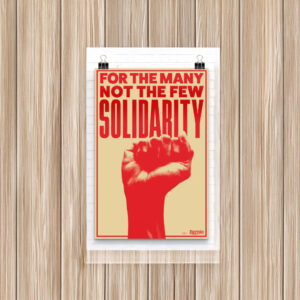Bernie For The Many, Not The Few Poster