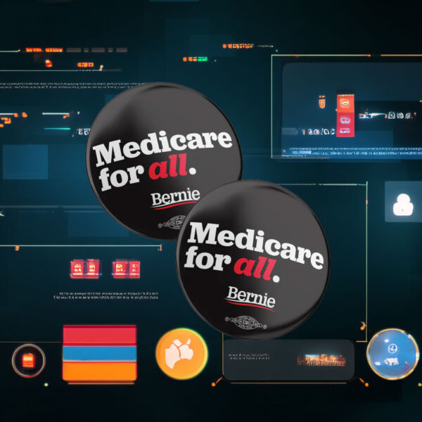Bernie Medicare For All Mylar Button