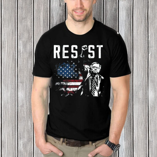Bernie-Sanders-Resist-Shirt-–-American-Flag-Protest-Tee