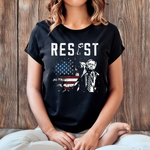 Bernie-Sanders-Resist-Shirt-–-American-Flag-Protest-Tee-USA