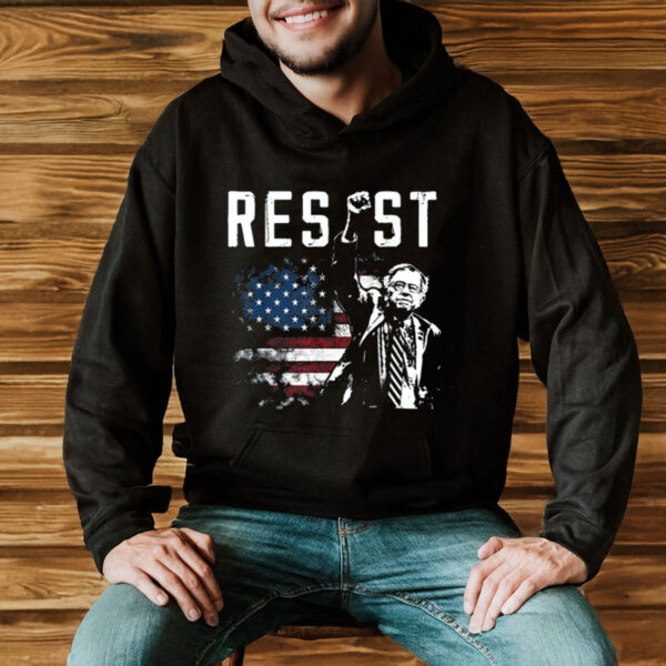 Bernie-Sanders-Resist-Shirt-–-American-Flag-Protest-Tees