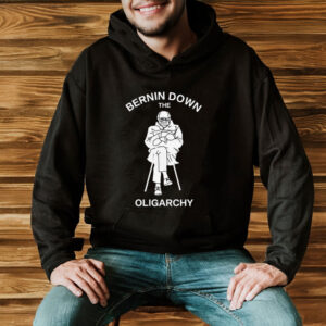 Bernie-Sanders-Shirt-–-Bernin’-Down-the-Oligarchy-Tee-US
