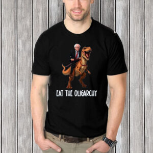 Bernie-Sanders-Shirt-–-Eat-the-Oligarchy-Dino-Graphic-Tee-USA