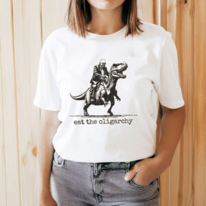 Bernie-Sanders-Shirt-–-Eat-the-Oligarchy-Dino-Tee