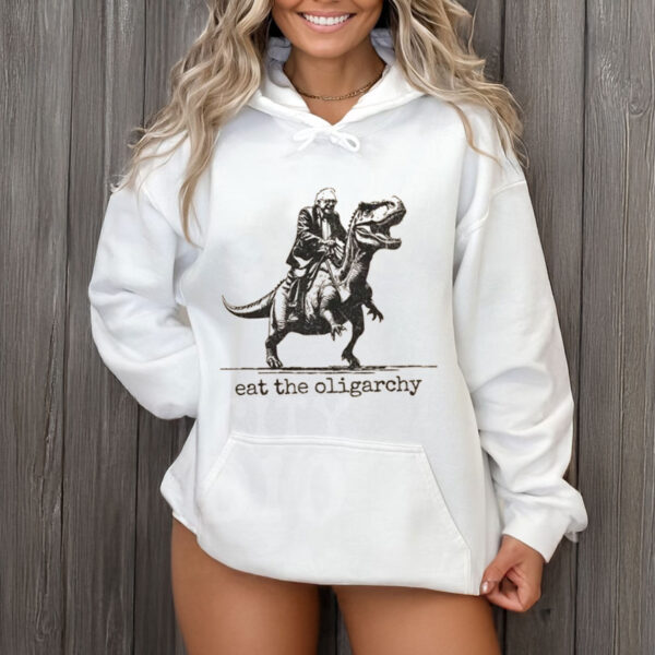 Bernie-Sanders-Shirt-–-Eat-the-Oligarchy-Dino-Tees