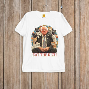 Bernie-Sanders-Shirt-–-Eat-the-Rich-Cat-Revolution-Tee-US