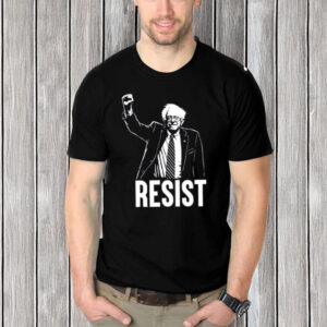 Bernie-Sanders-Shirt-–-Resist-Fist-Raised-Protest-Tee