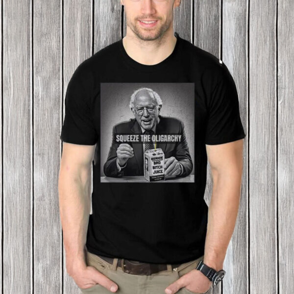 Bernie-Sanders-Shirt-–-Squeeze-the-Oligarchy-Funny-Tee