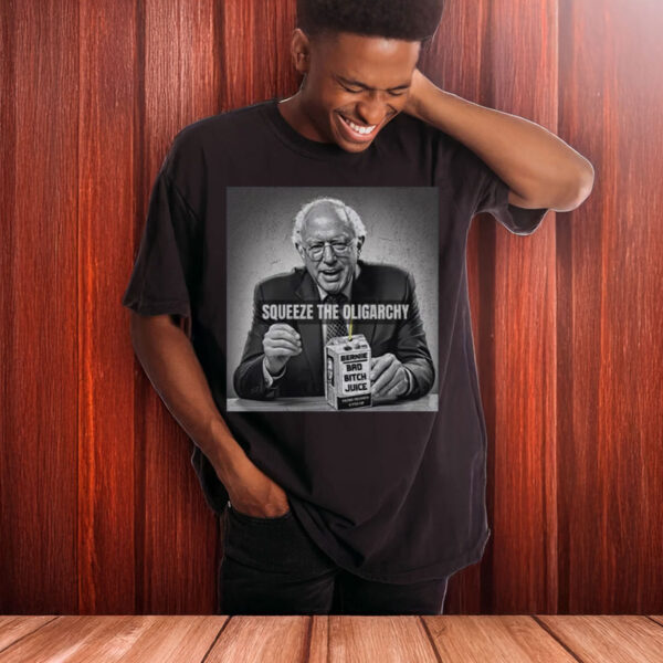 Bernie-Sanders-Shirt-–-Squeeze-the-Oligarchy-Funny-Tee-US