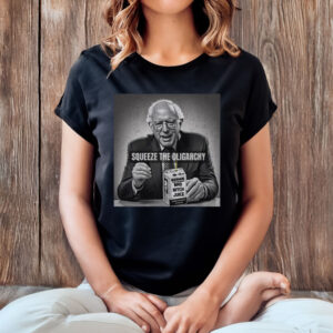 Bernie-Sanders-Shirt-–-Squeeze-the-Oligarchy-Funny-Tee-USA