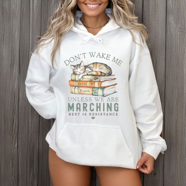 Don’t-Wake-Me-Unless-We’re-Marching-Protest-Cat-Shirts