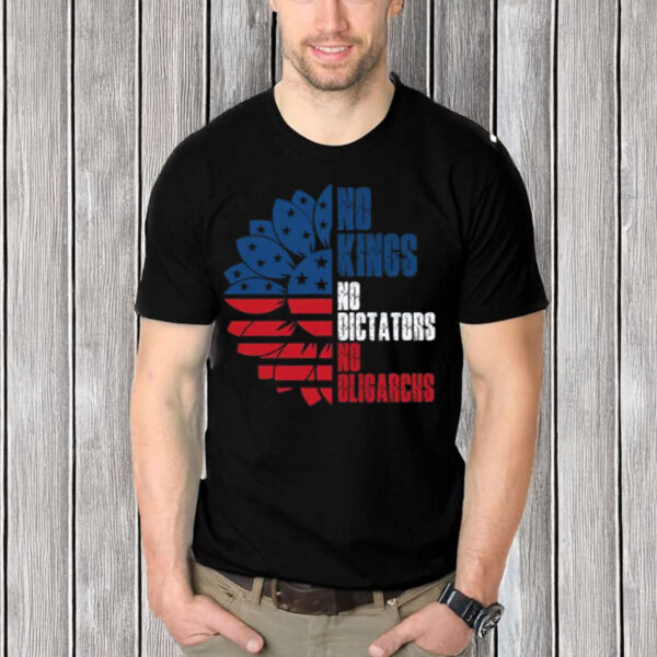 No-Kings-No-Dictators-No-Oligarchs-T-Shirt