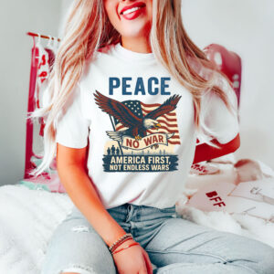Not-Our-War-Peace-Eagle-American-Flag-Shirt
