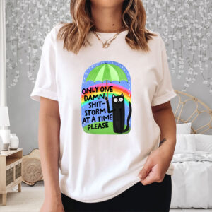 Only-One-Shitstorm-at-a-Time-Shirt-–-Anti-Trump-Cat-Tee-US