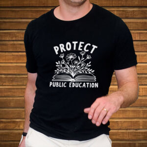 Protect-Public-Education-Floral-Book-Tee
