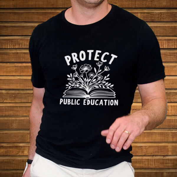 Protect-Public-Education-Floral-Book-Tee
