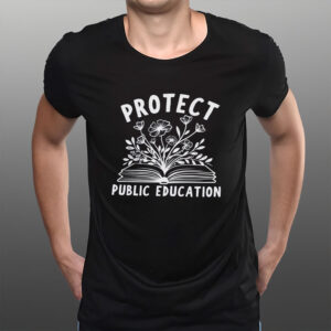 Protect-Public-Education-Floral-Book-Tee-US